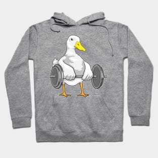 Duck Bodybuilder Dumbbell Bodybuilding Hoodie